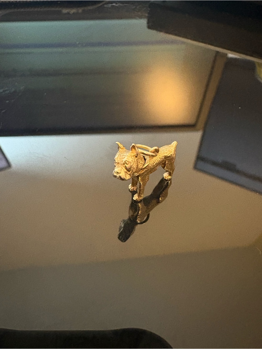Vintage 14k Gold Boston terrier Charm - Picture 6 of 9